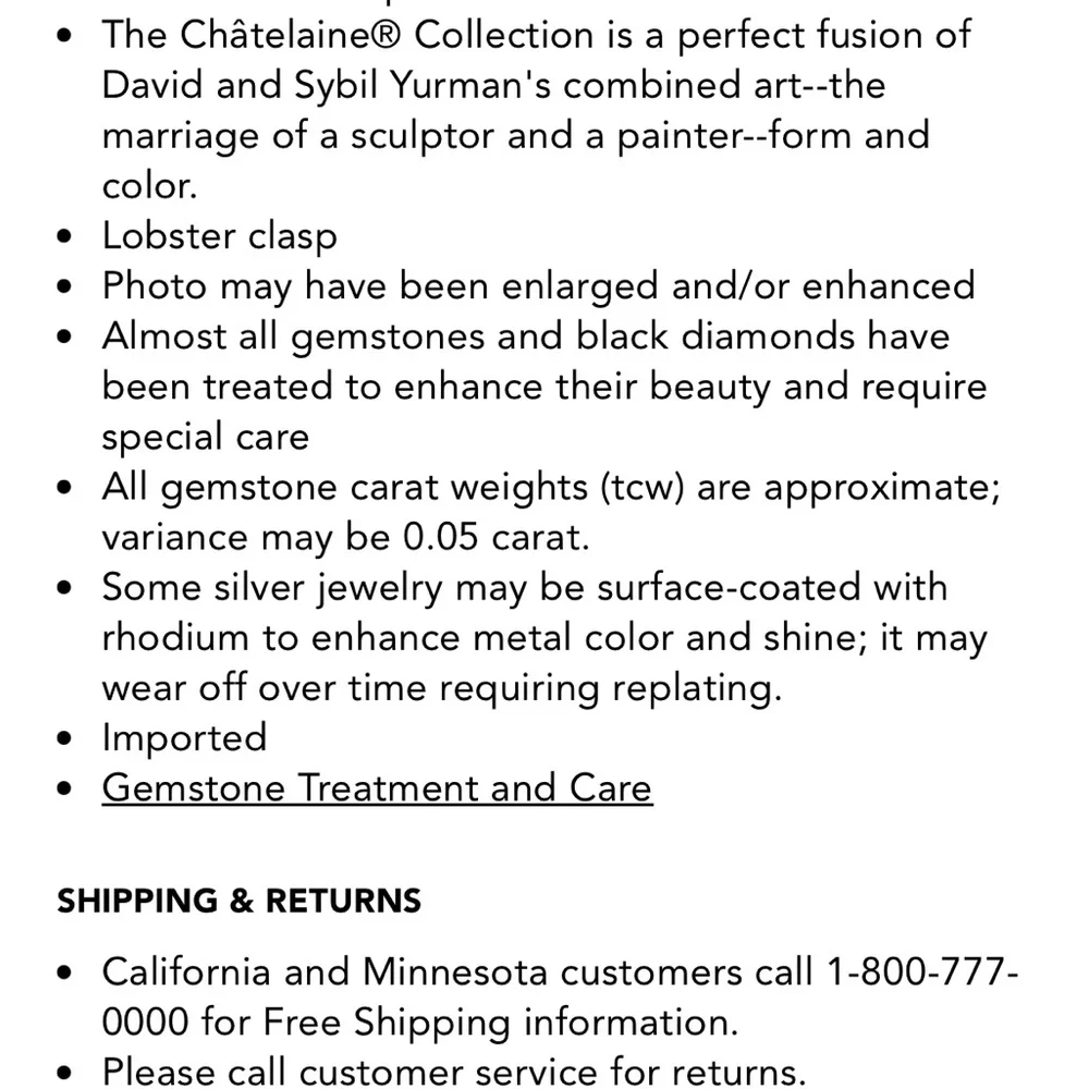 David Yurman Châtelaine® Pendant Necklace with Blue Topaz - Picture 6 of 7